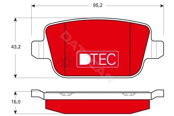 Тормозные колодки TRW GDB1732DTE