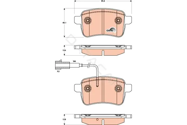 Тормозные колодки TRW GDB1905