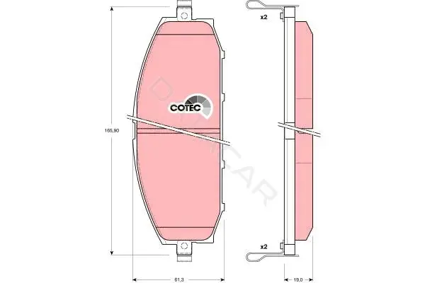 Тормозные колодки TRW GDB3222