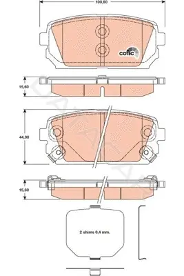 Тормозные колодки TRW GDB3462