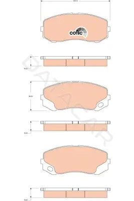 Тормозные колодки TRW GDB3492