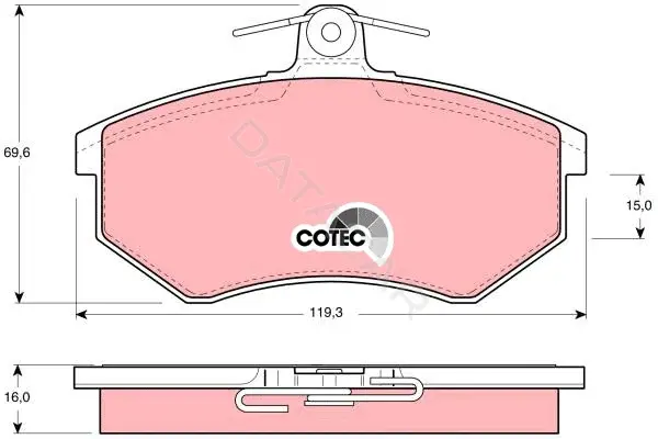 Тормозные колодки TRW GDB430