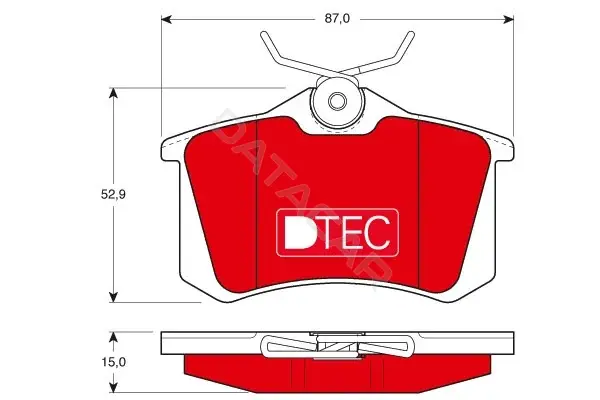 Тормозные колодки TRW GDB823DTE
