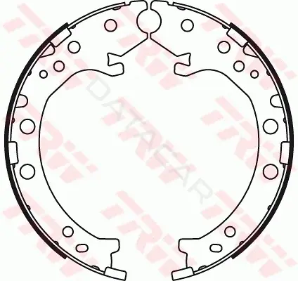 Колодки ручника TRW GS8789