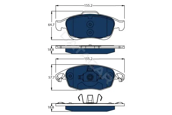 Тормозные колодки TRW GDB1690BTE