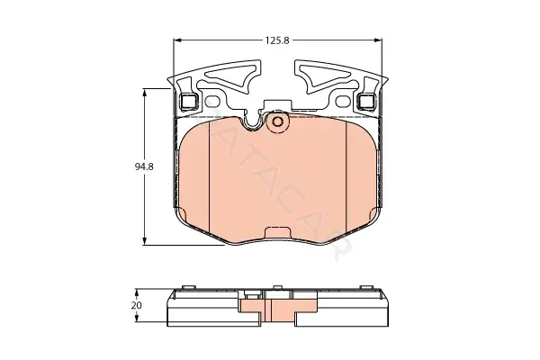 Тормозные колодки TRW GDB2260