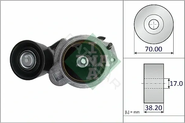Натяжитель ремня генератора INA 534078710