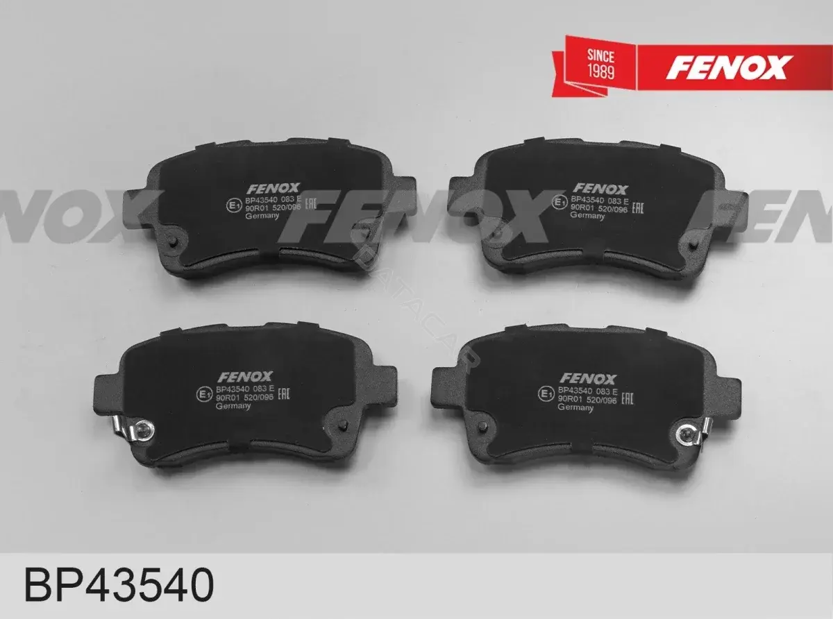 Тормозные колодки FENOX BP43540