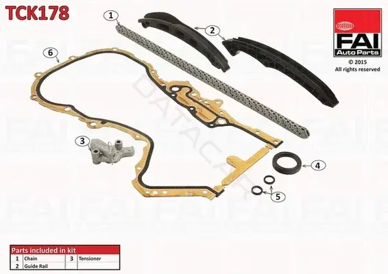 Комплект цепи ГРМ FAI AutoParts TCK178
