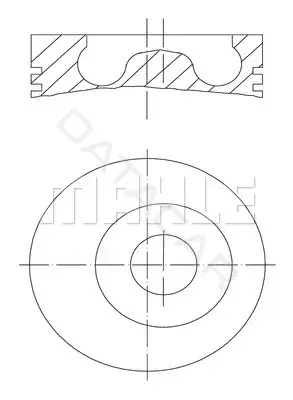 Поршень двигателя KNECHT/MAHLE 0150500