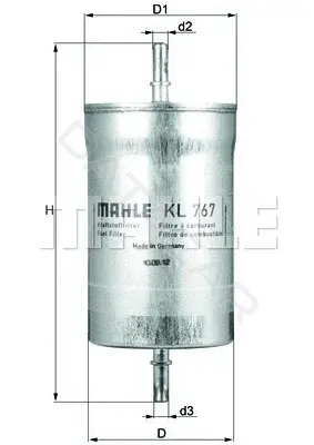 Топливный фильтр KNECHT/MAHLE KL767