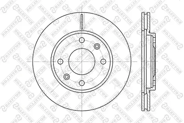 Тормозные диски STELLOX 6020-9918V-SX