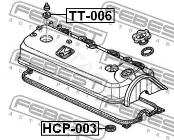 Прокладка свечного колодца FEBEST HCP-003