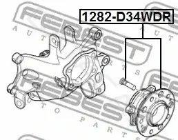 Подшипник ступицы FEBEST 1282-D34WDR