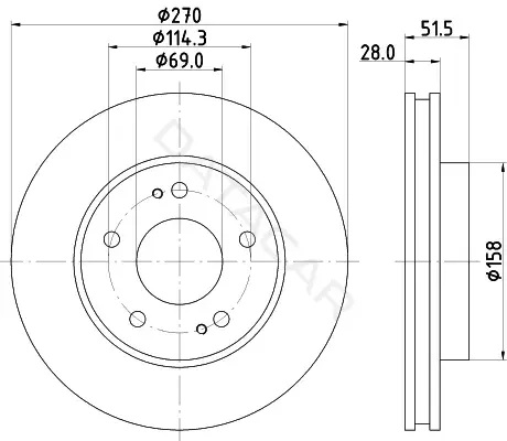 Тормозные диски NISSHINBO ND3028K