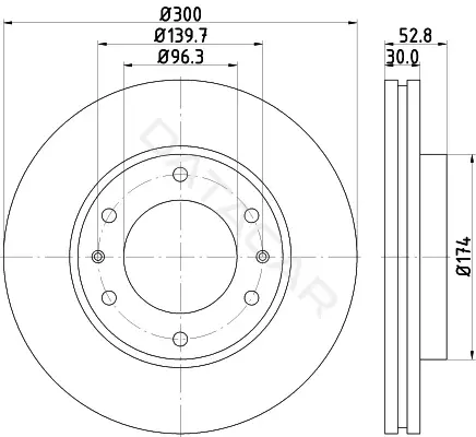 Тормозные диски NISSHINBO ND6051K
