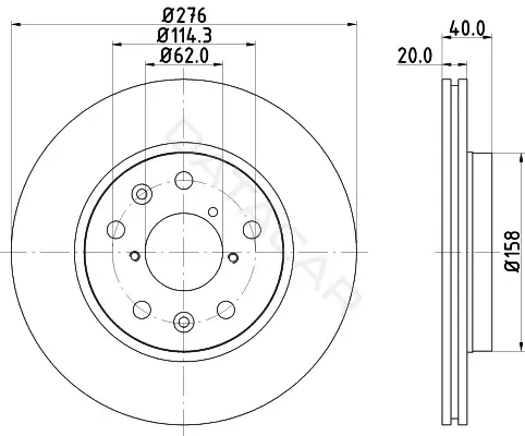 Тормозные диски NISSHINBO ND9002K