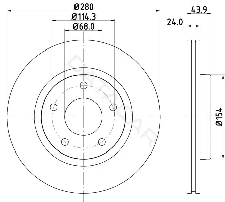 Тормозные диски NISSHINBO ND2054K