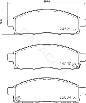 Тормозные колодки NISSHINBO NP3016SC