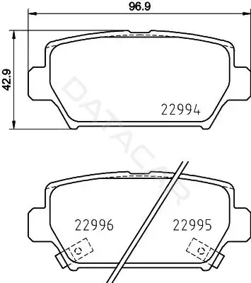 Тормозные колодки NISSHINBO NP3038