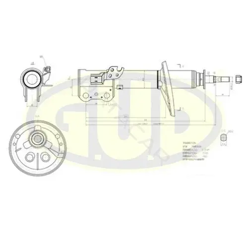 Амортизаторы GUD GSA333198