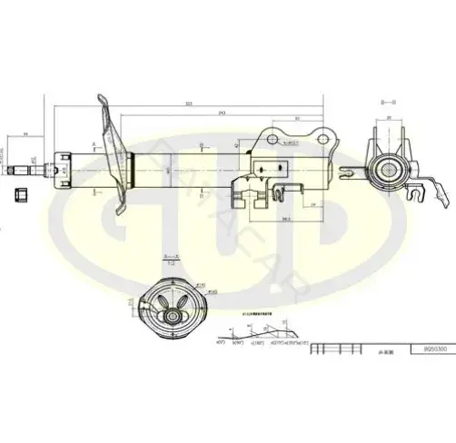Амортизаторы GUD GSA333311