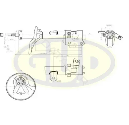 Амортизаторы GUD GSA339743