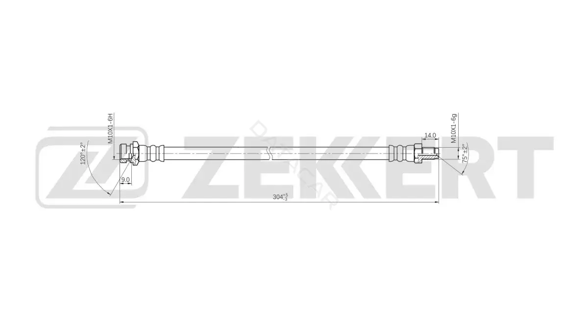 Тормозные шланги ZEKKERT BS-9547