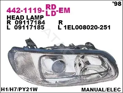 Фары DEPO 442-1119L-LD-EM