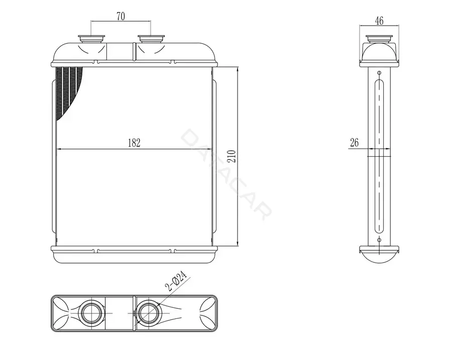 Радиатор печки M-TEX MTR53215