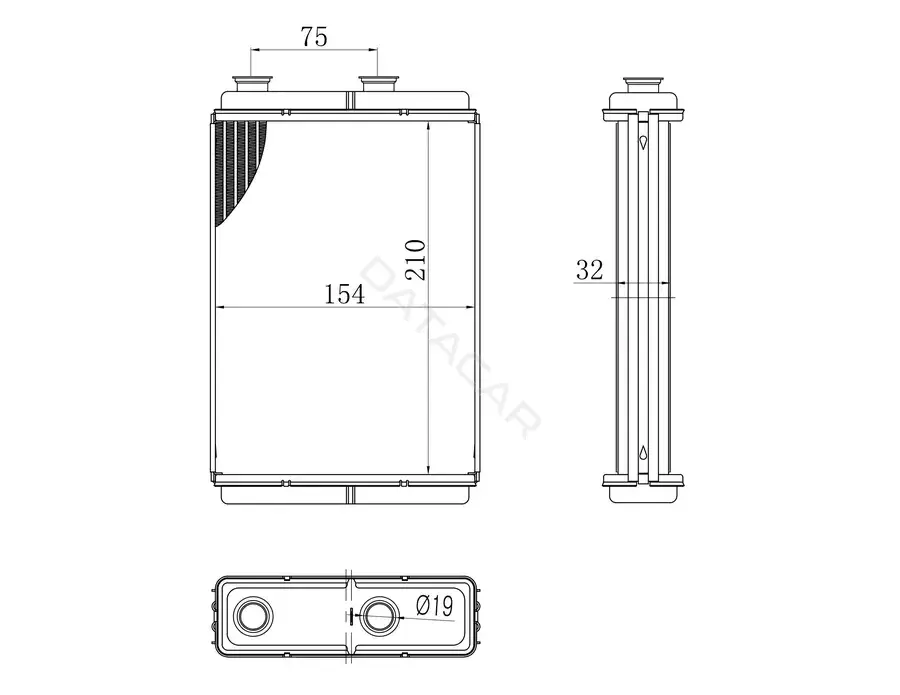 Радиатор печки M-TEX MTR53233
