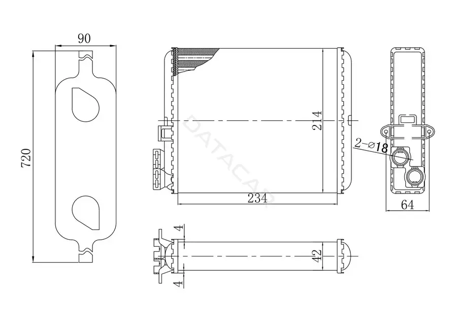 Радиатор печки M-TEX MTR53559