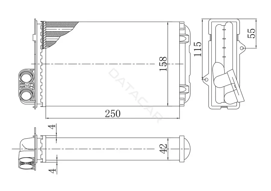 Радиатор печки M-TEX MTR58629