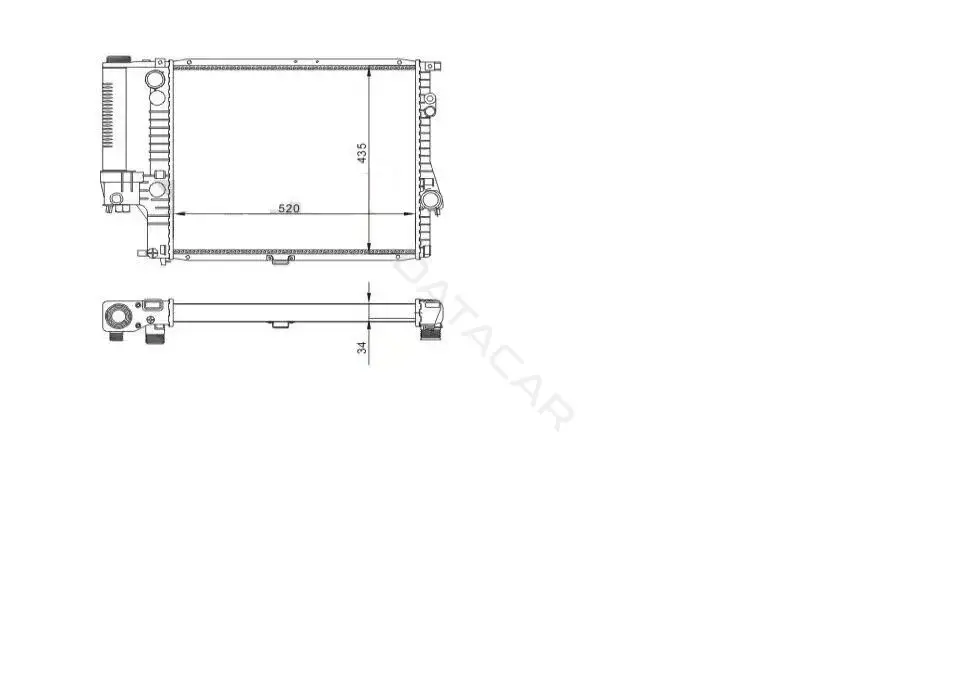 Радиатор охлаждения M-TEX MTR58155