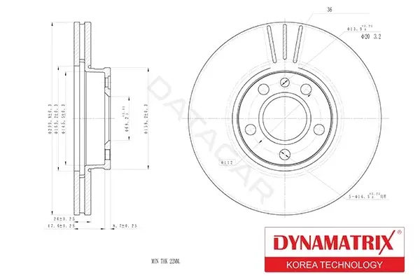 Тормозные диски DYNAMATRIX DBD1559