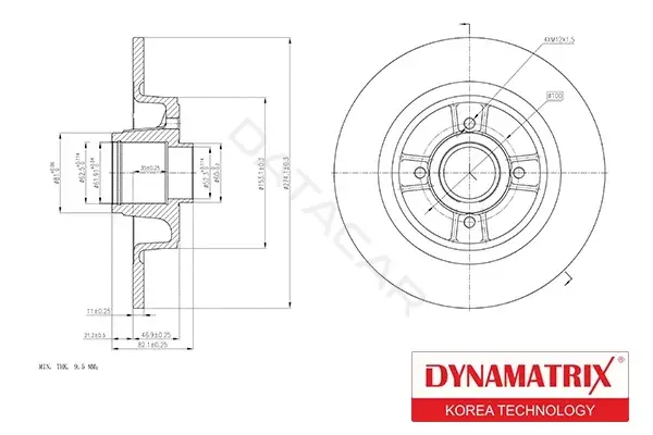 Тормозные диски DYNAMATRIX DBD1656