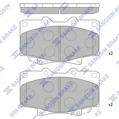 Тормозные колодки Hi-Q SP1217