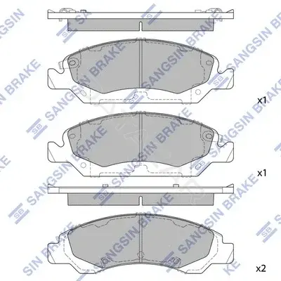 Тормозные колодки Hi-Q SP1561