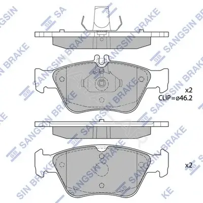 Тормозные колодки Hi-Q SP1755