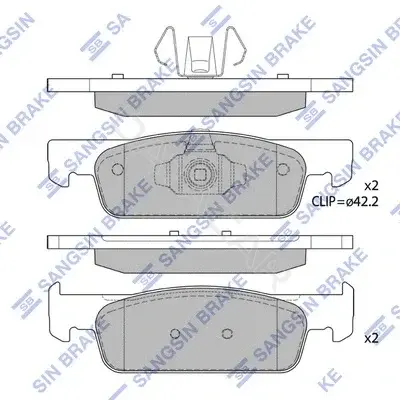 Тормозные колодки Hi-Q SP1787
