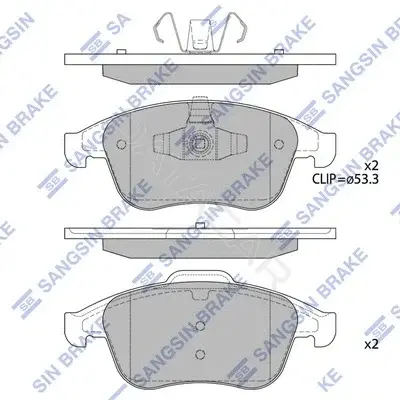 Тормозные колодки Hi-Q SP4055