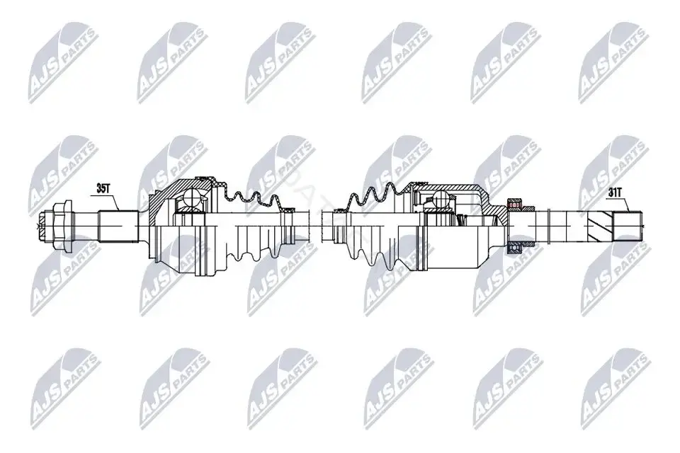 Приводной вал / Полуось NTY NPW-CT-167