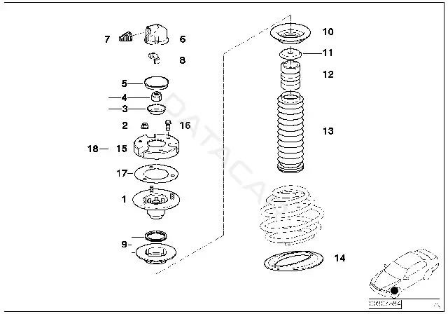 Тарелка пружины BMW 31331091864