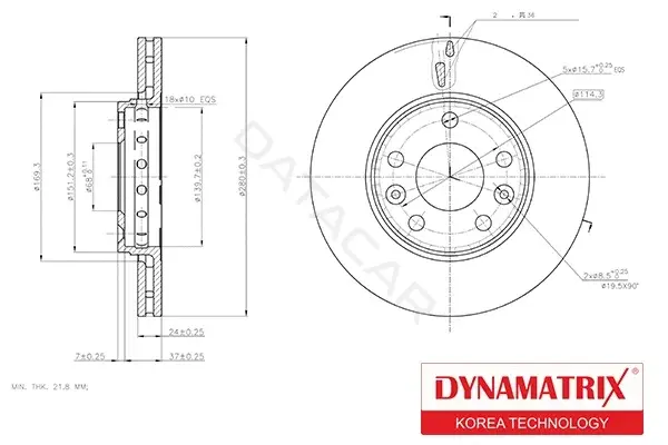Тормозные диски DYNAMATRIX DBD1728