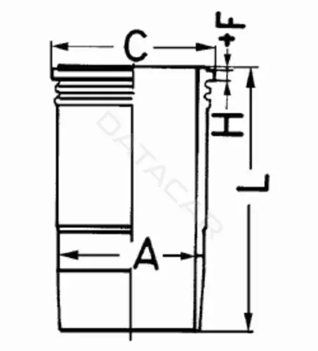 Гильза цилиндра KOLBENSCHMIDT 89181110