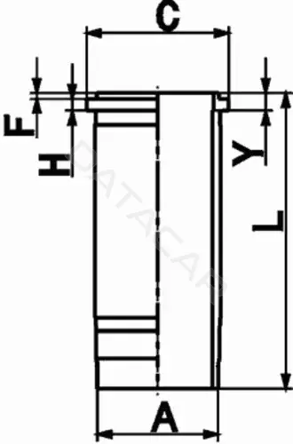 Гильза цилиндра KOLBENSCHMIDT 89368110