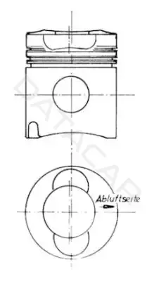 Поршень двигателя KOLBENSCHMIDT 90669963