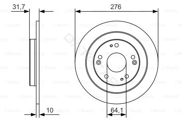 Тормозные диски BOSCH 0986479A92