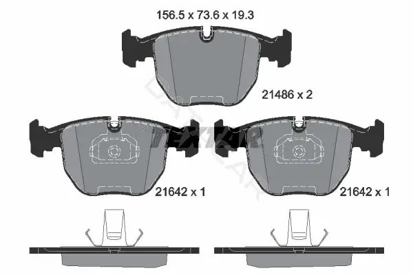 Тормозные колодки TEXTAR 2148602