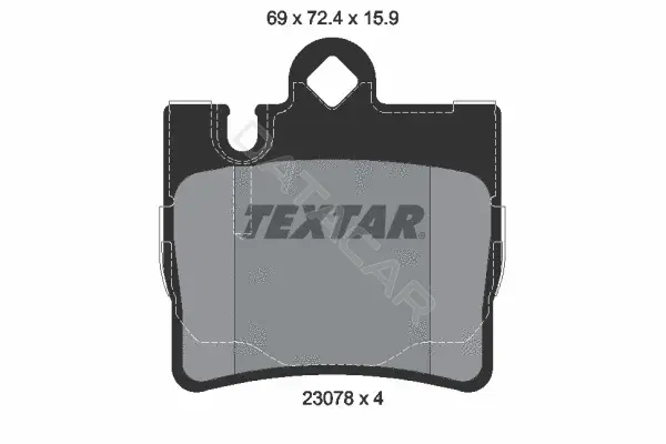 Тормозные колодки TEXTAR 2307801